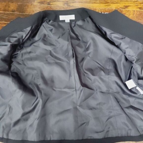 Classiccore Black Houndstooth Check Contrast Edgy Jacket Blazer - Picture 9 of 16